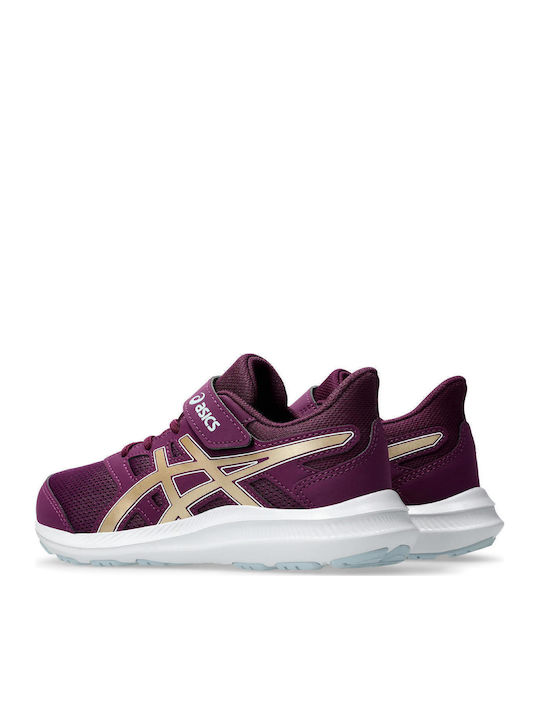 Jolt 4 Ps Kids Sports Shoes Running with Hoop & Loop Closure Purple