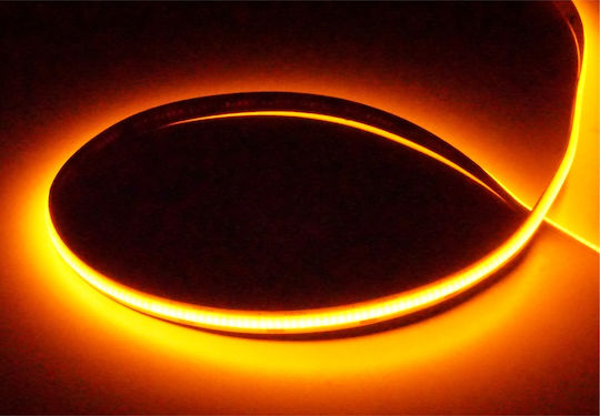 Eco Light Bandă LED 12V Portocaliu Lumină 5m Tip COB