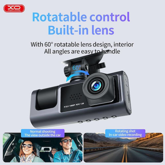 XO XJ03 Autodigitale Videorekorder für Auto 1080P Mit Bildschirm 2" Wi-Fi & Rückfahrkamera