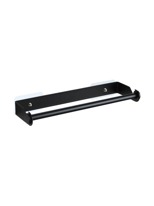 Klausberg Wall Mounted Metallic Paper Towel Holder Black 33x10.8x10.8cm KB-7585