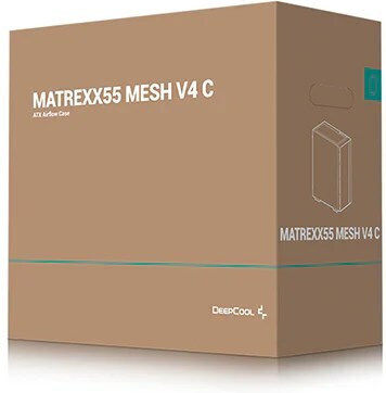 Deepcool Matrexx 55 Mesh V4 C Gaming Midi Tower Κουτί Υπολογιστή με Πλαϊνό Παράθυρο και RGB Φωτισμό Μαύρο