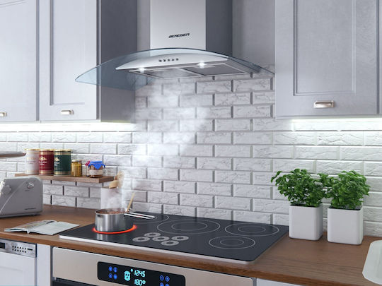 Berdsen Șemineu Hotă 90cm Inox