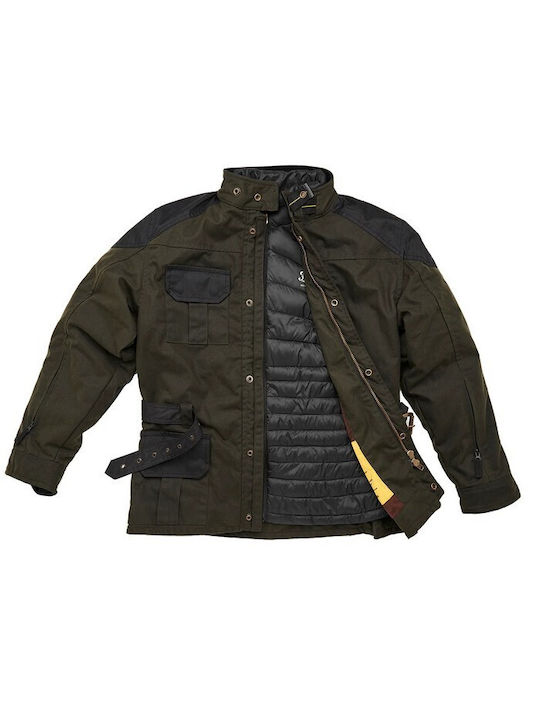 Fuel Motorcycles Winter Men's Riding Jacket Green