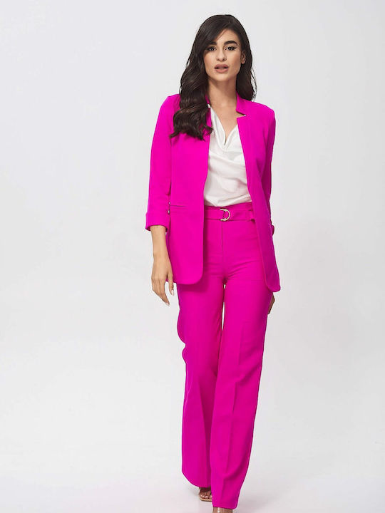Ths-Fashion Women's Fuchsia Suit in Regular Fit