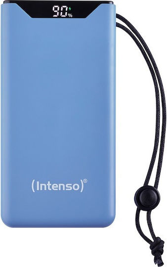 Intenso F10000 Power Bank 10000mAh 20W με Θύρα USB-A και Θύρα USB-C Quick Charge 3.0 Μπλε