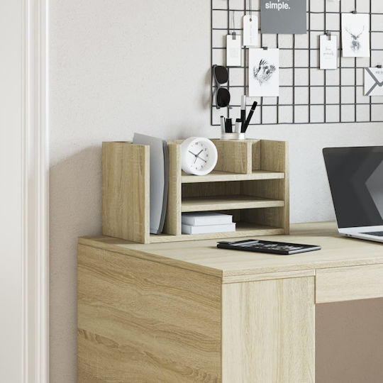 Ξύλινη Θήκη Χαρτιών σε Μαύρο Χρώμα 24x25x44.5εκ. 1τμχ