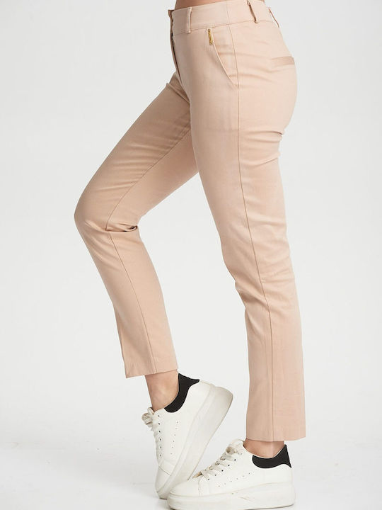 Damen Stoffhose Beige