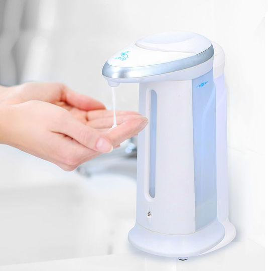 Dispenser Κουζίνας Πλαστικό με Αυτόματο Διανομέα Λευκό 300ml Dispenser Κουζίνας Πλαστικό με Αυτόματο Διανομέα Λευκό 300ml