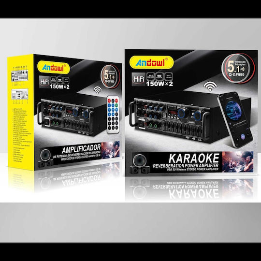 Andowl Ενισχυτής Karaoke Q-GF999 Q-GF999 Μαύρος