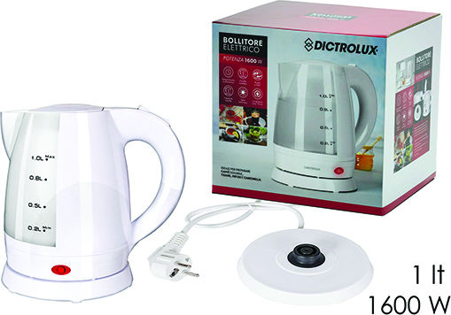 DictroLux 060029 Fierbător 1lt 1600W Alb