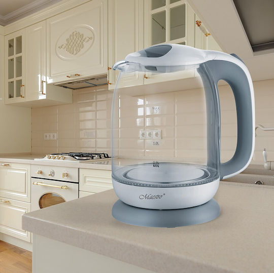 Maestro Βραστήρας 1.7lt 2200W Γκρι