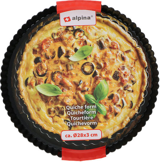 Alpina Appliances Formă de Patiserie pentru Tartă din Aluminiu 28x28x3.5buc 1buc