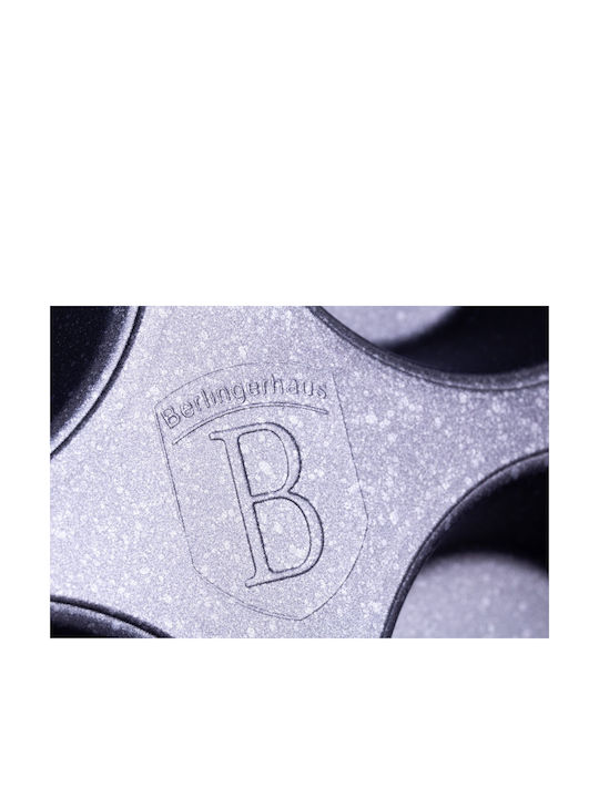 Berlinger Haus Black Silver Collection Φόρμα Ζαχαροπλαστικής για Cupcakes/Muffins από Αλουμίνιο 12 Θέσεων 35x26.5εκ.