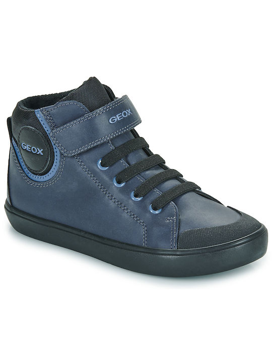 Geox Kids Sneakers High Anatomic with Scratch Navy Blue