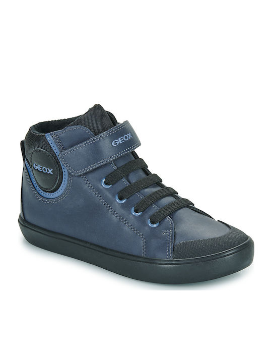Geox J GISLI BOY High Ανατομικά Navy Μπλε