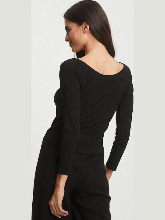 Γυναικεία Μπλούζα Off-Shoulder Μαύρο