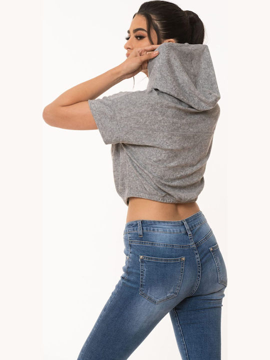 Γυναικείο Crop Top Γκρι