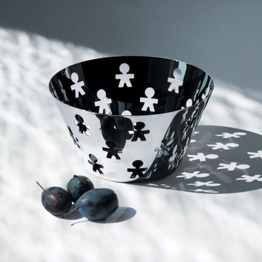 Alessi Girotondo Плодова кошница Inox Сребрист 23x23x12.2бр