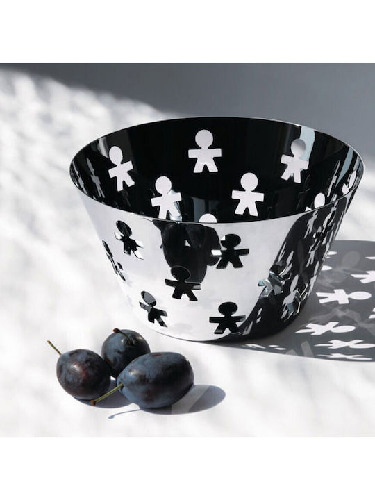 Alessi Girotondo Φρουτιέρα Inox Ασημί 23x23x12.2εκ.