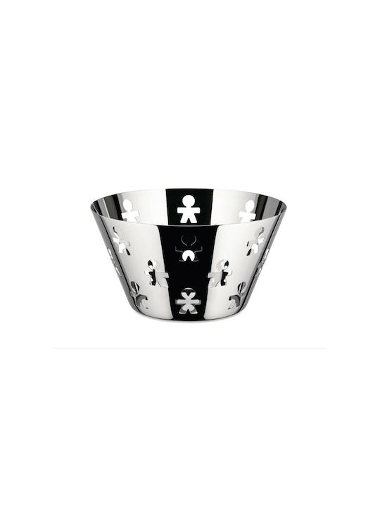 Alessi Girotondo Φρουτιέρα Inox Ασημί 23x23x12.2εκ.