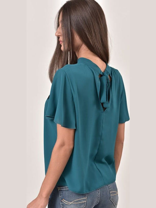 Bluza damă Mâneci scurte Verde