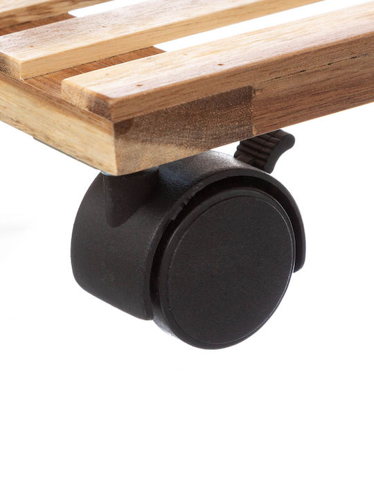 Wooden Kitchen Trolley 4 Tiers Black 40x30x88cm
