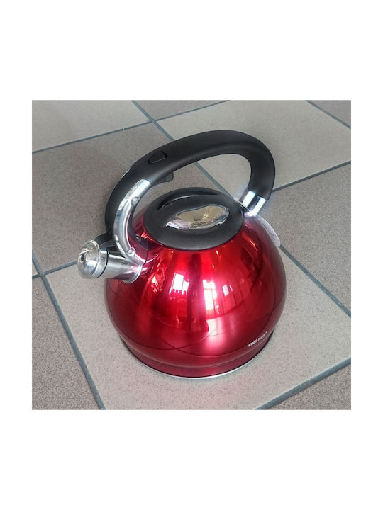 KING Hoff Βραστήρας Ανοξείδωτος Κόκκινη 3400ml