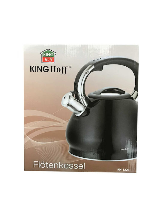 KING Hoff Βραστήρας Ανοξείδωτος Μαύρη 3400ml