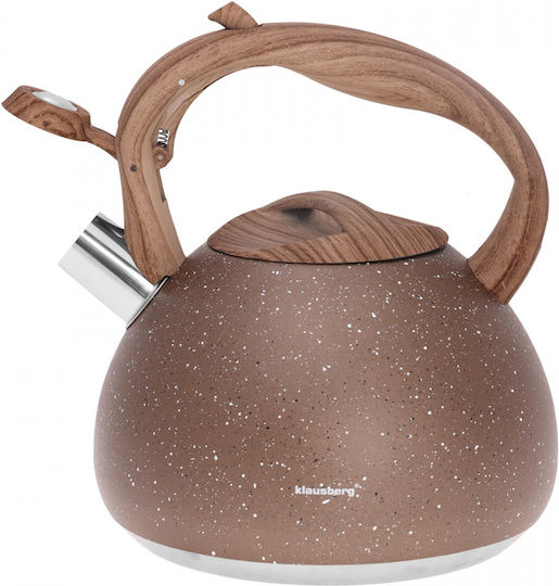 Klausberg Τσαγιέρα Ανοξείδωτη Καφέ 2800ml
