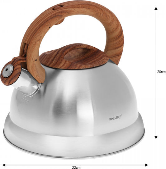 KING Hoff Kettle Stainless Steel Silver 3000ml