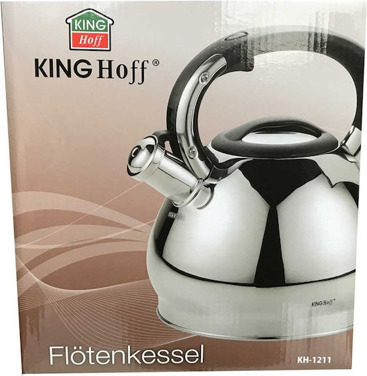 KING Hoff Kettle Stainless Steel Silver 3400ml