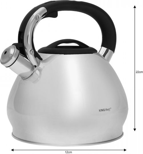 KING Hoff Kettle Stainless Steel Silver 3400ml