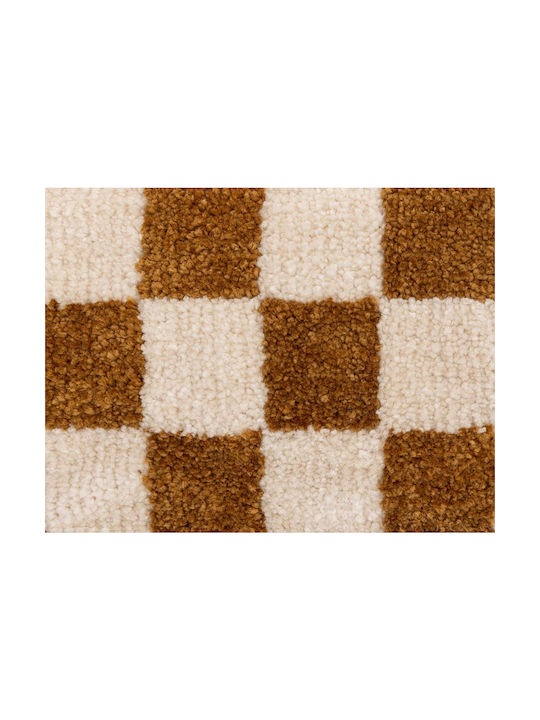 Atmosphera Sofa-Kissen Itha Fleece Ocker Gelb 38x58cm