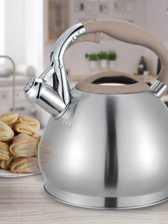 Maestro Τσαγιέρα Ανοξείδωτη Γκρι 3000ml