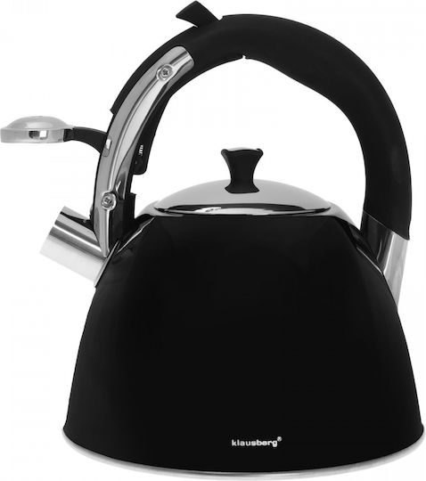 Klausberg Τσαγιέρα Ανοξείδωτη Μαύρη 3000ml