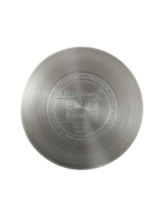 Klausberg Tiefer Edelstahl-Topf 2.5Es / 18cm