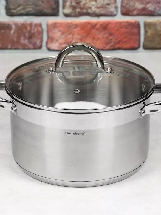 Klausberg Deep Stainless Steel Pot 7.5lt / 26cm