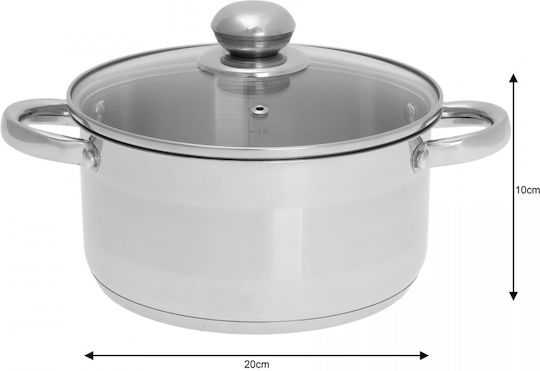 KING Hoff Βαθιά Κατσαρόλα από Αλουμίνιο 3lt / 20cm