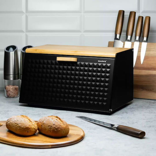 Klausberg Bread Box Wooden Gray 17x35.5x20cm