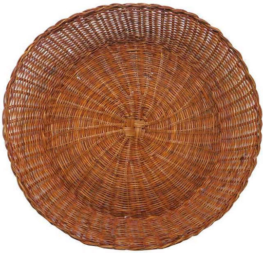 Art et Lumiere Hotelia Καλάθι Ψωμιού Ψάθινο σε Καφέ Χρώμα 48x48x11cm Art et Lumiere Hotelia Καλάθι Ψωμιού Ψάθινο σε Καφέ Χρώμα 48x48x11cm