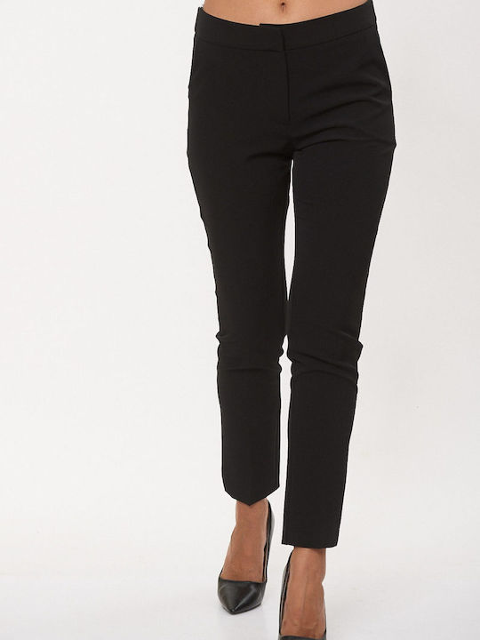 Dress Up Women's Crepe Capri Trousers Black