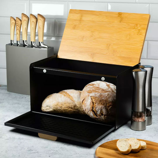 Klausberg Bread Box made of Bamboo Gray 23.5x35.5x21cm