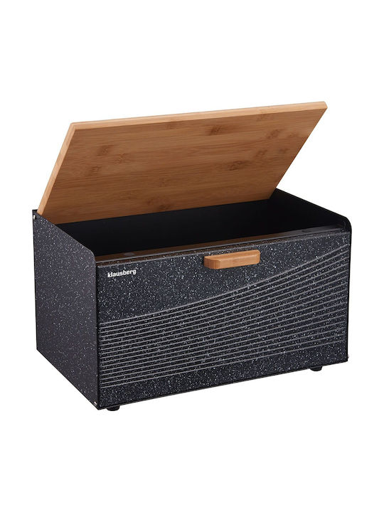 Klausberg Bread Box Wooden Gray 35.5x23.5x21cm