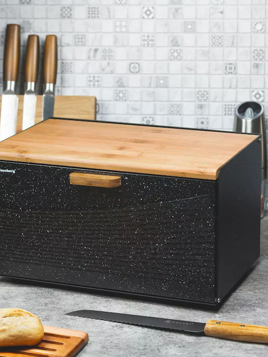 Klausberg Bread Box Wooden Gray 35.5x23.5x21cm