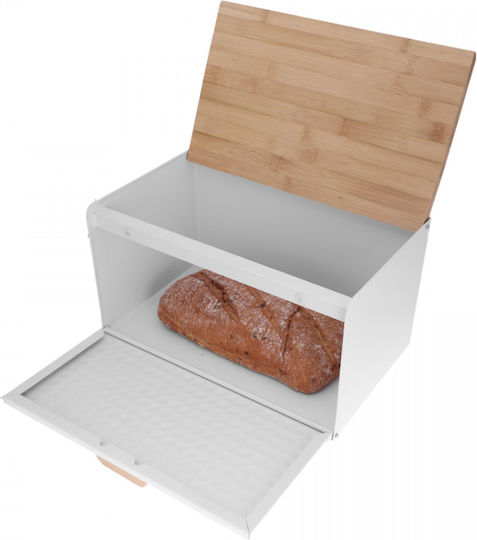 Klausberg Bread Box made of Bamboo Gray 23.5x23.5x21cm