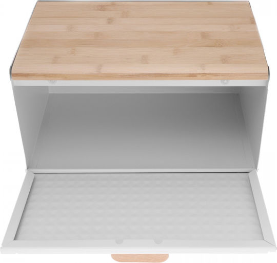 Klausberg Bread Box made of Bamboo Gray 23.5x23.5x21cm