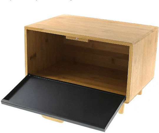 Klausberg Ψωμιέρα από Bamboo σε Γκρι Χρώμα 38x26x23cm