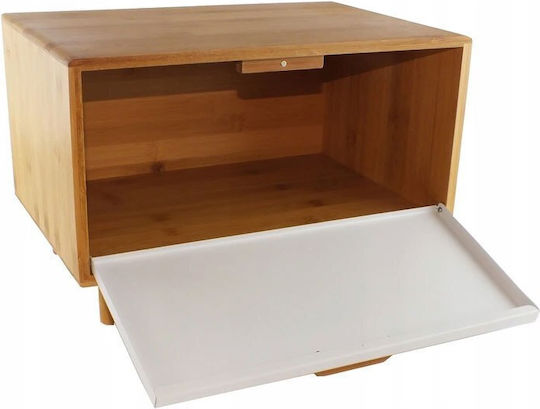 Klausberg Cutie de pâine din bambus Gri 38x26x23cm