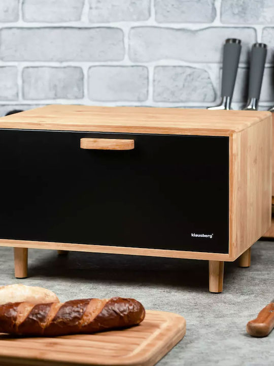 Klausberg Bread Box made of Bamboo Gray 38x26x23cm