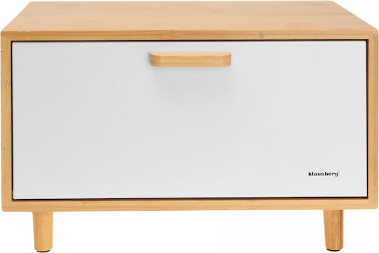 Klausberg Cutie de pâine din bambus Gri 38x26x23cm